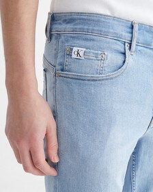 INFINITE FLEX DISTRESSED BODY TAPER JEANS, 028 CHALKY BLUE, hi-res