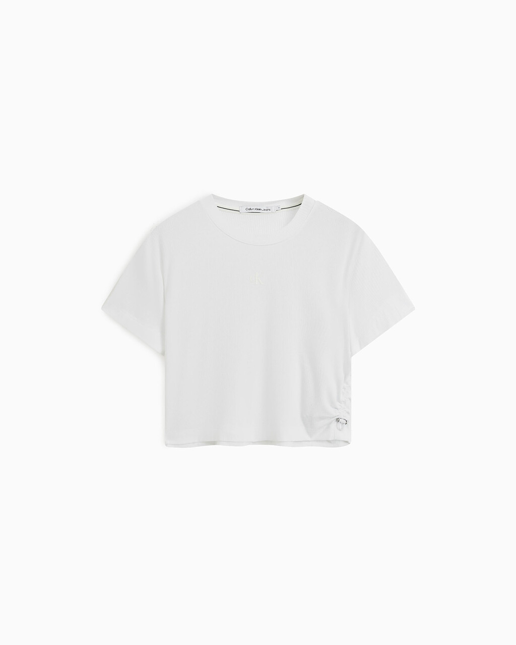 MONOGRAM 側褶 T 裇, Bright White, hi-res
