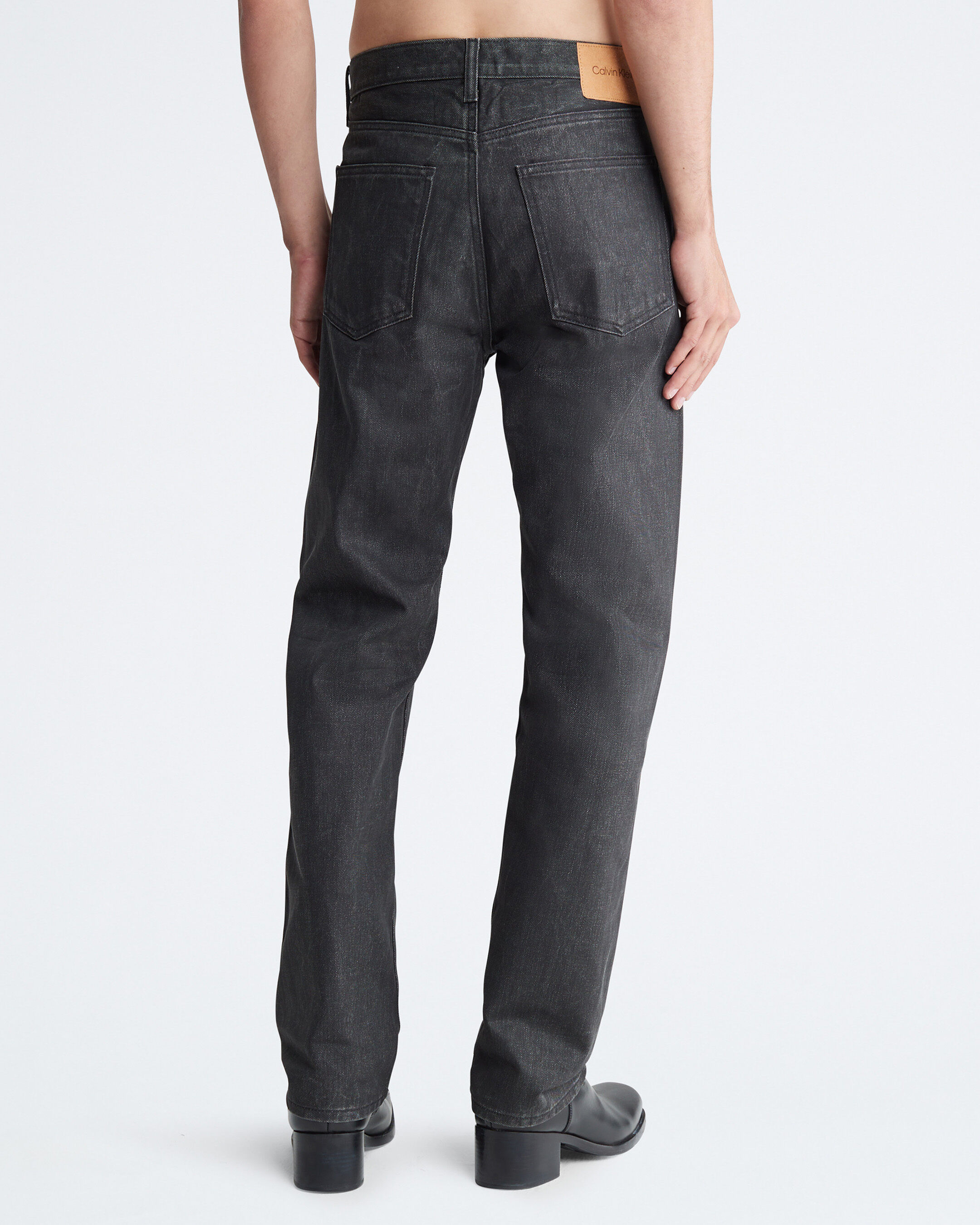 Standard Straight Fit Lime Luster Jeans black Calvin Klein