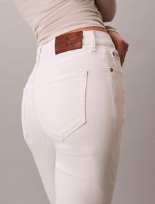 High Rise Flared Jeans, CHALK WHITE, hi-res
