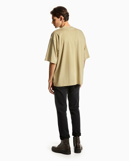 OVERSIZED CK SHORT SLEEVE SWEATSHIRT