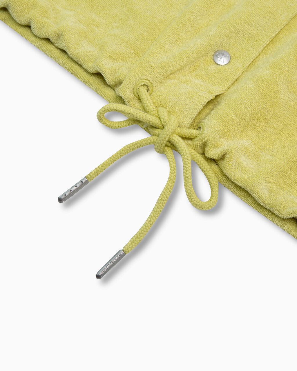 Summer Textures Towel Button Down Shirt, Yellow Sand, hi-res