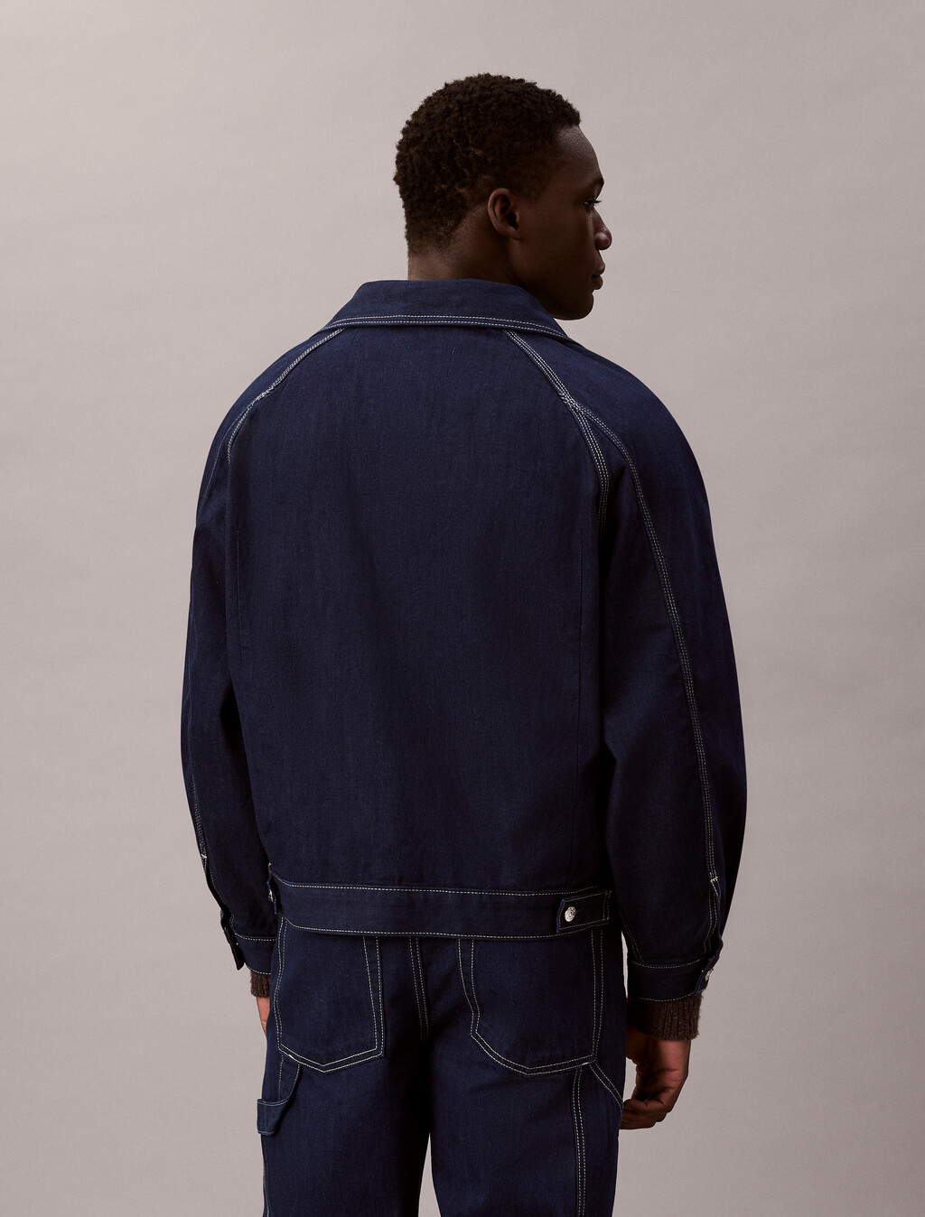 Denim Darted Workwear Jacket, SHURIKEN RINSE, hi-res