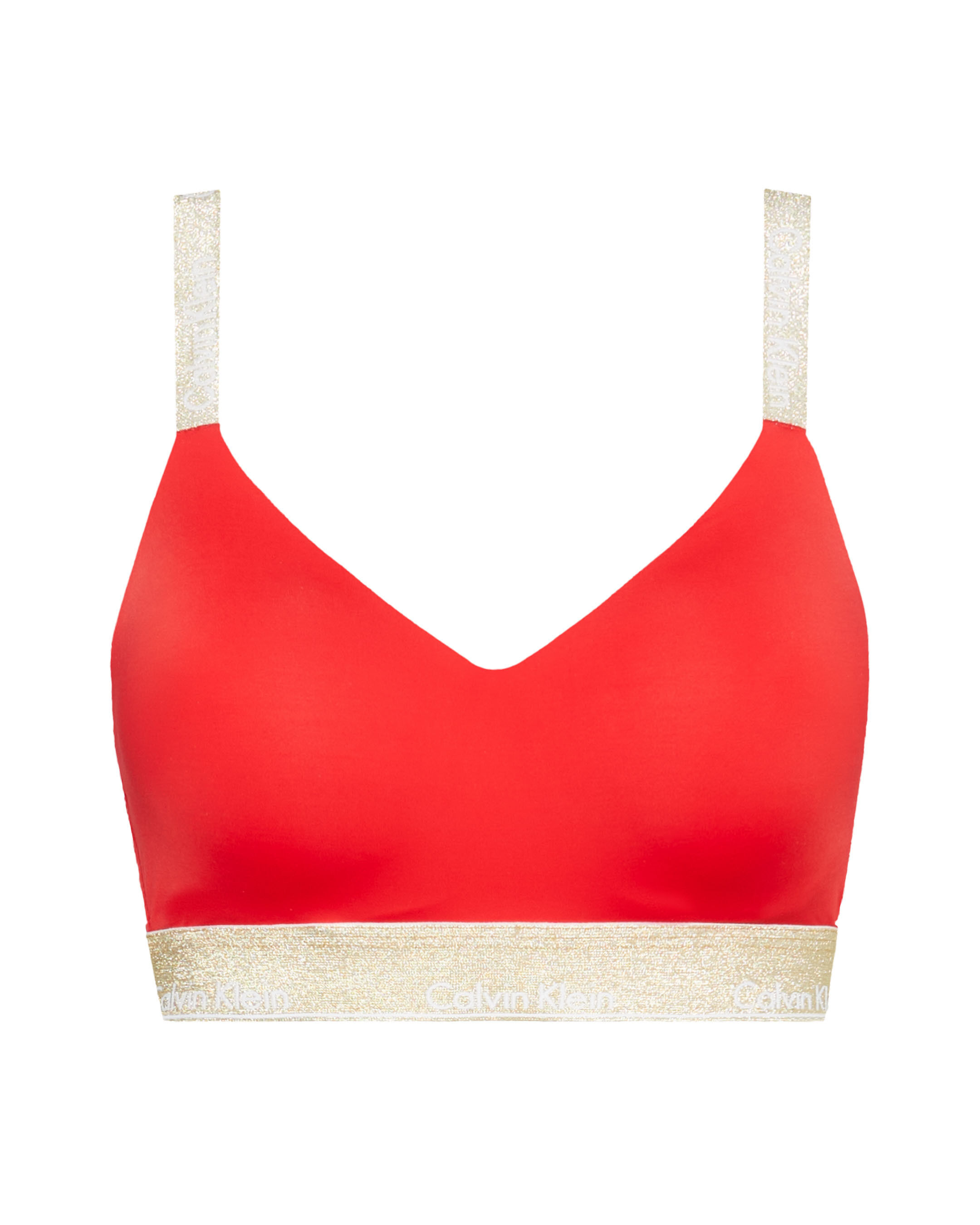 Red calvin klein shop bralette
