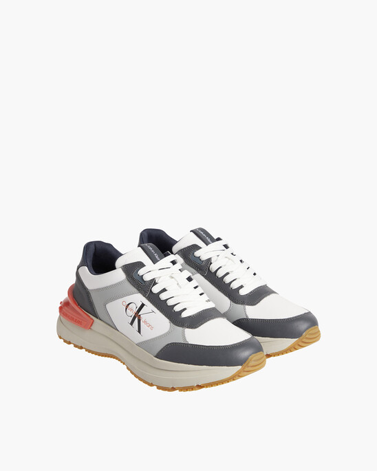 CHUNKY NAPPA LEATHER LACE-UP RUNNERS