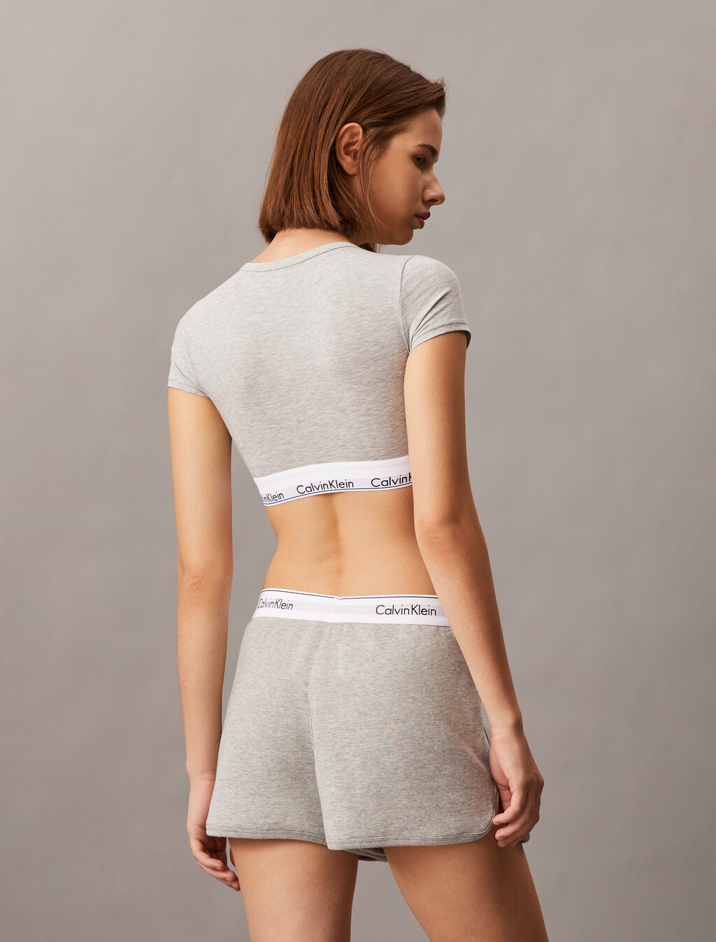 Icon Cotton 睡裝短褲, B10 Grey Heather, hi-res