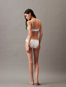 Modern Logo Bikini Briefs, White, hi-res