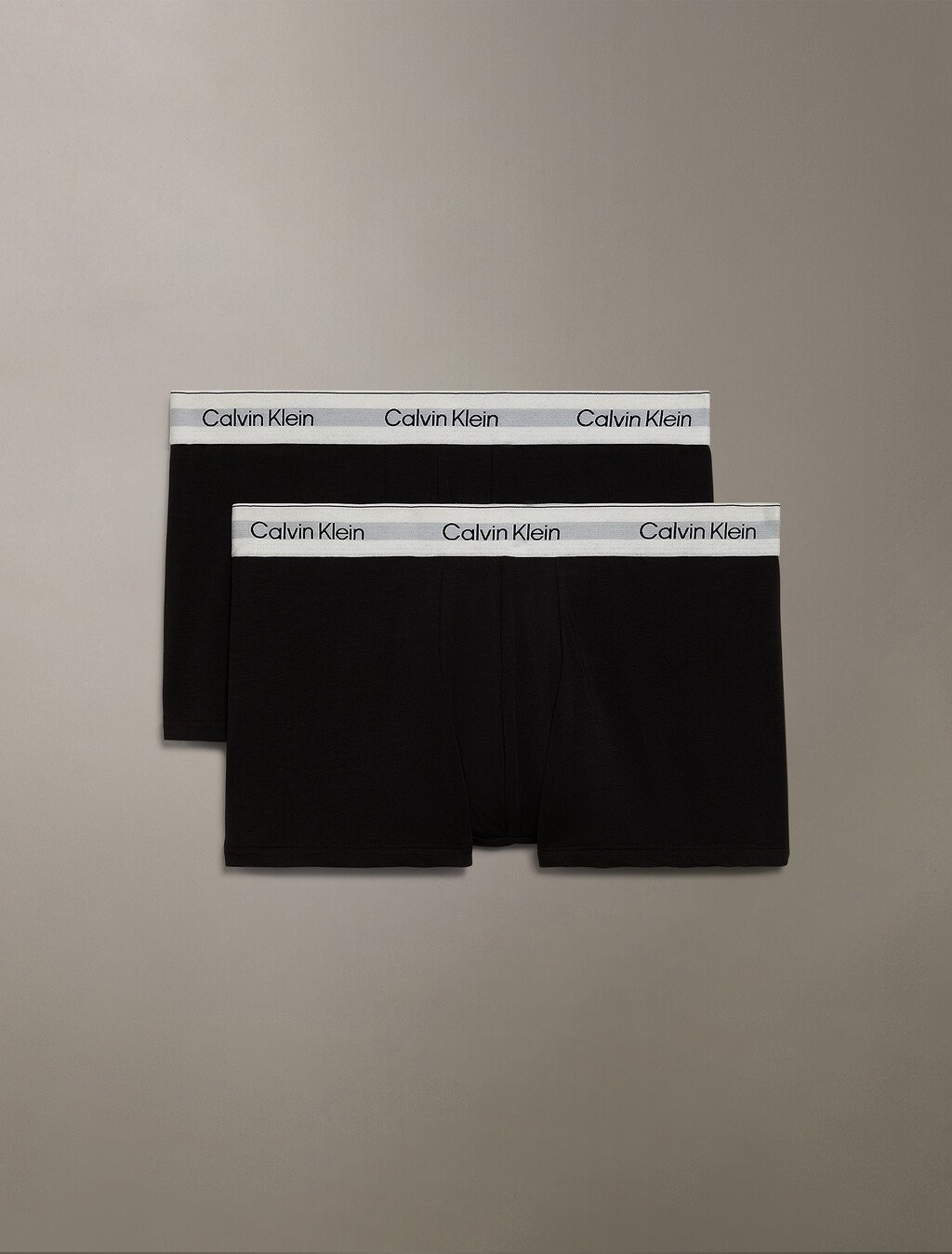 Icon 彈性棉質平口內褲 2 件組, Black, hi-res