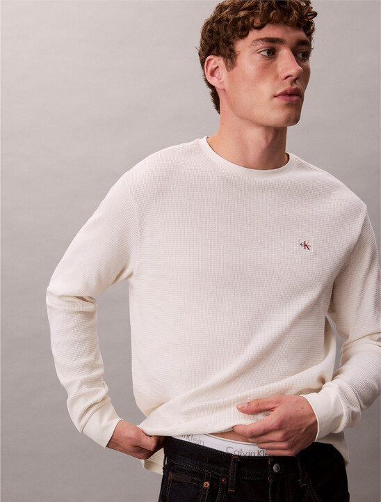 長袖華夫格 T 裇