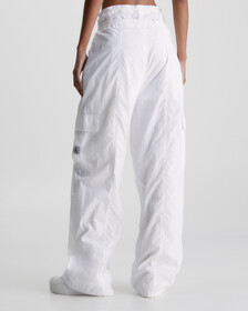 Soft Touch Wide Leg Cargo Pants, Bright White, hi-res