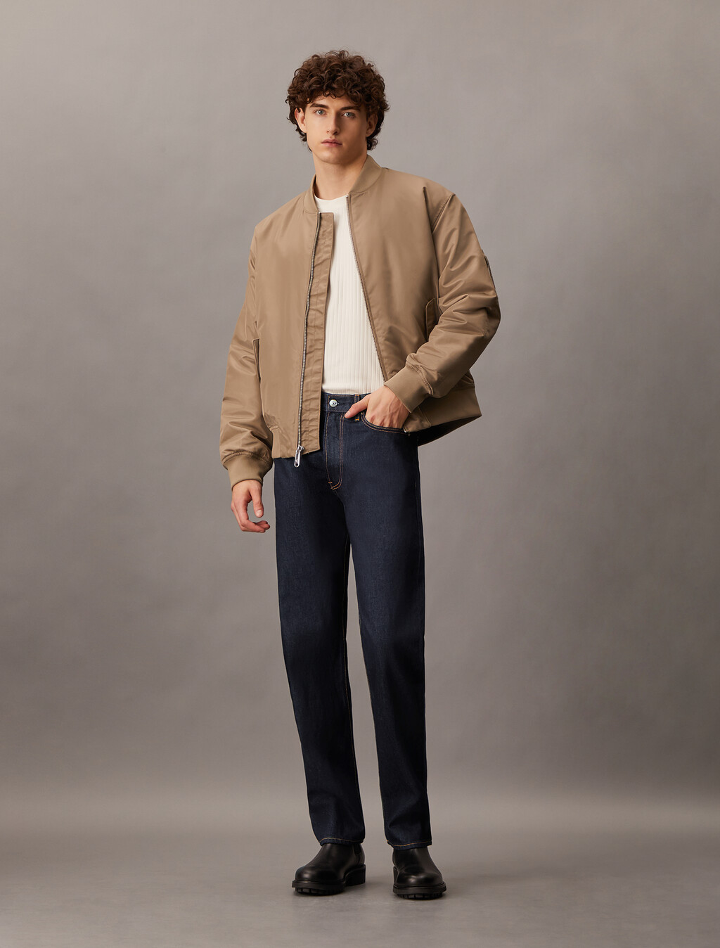 Forever Indigo Standard Straight Jeans, Denim Rinse, hi-res