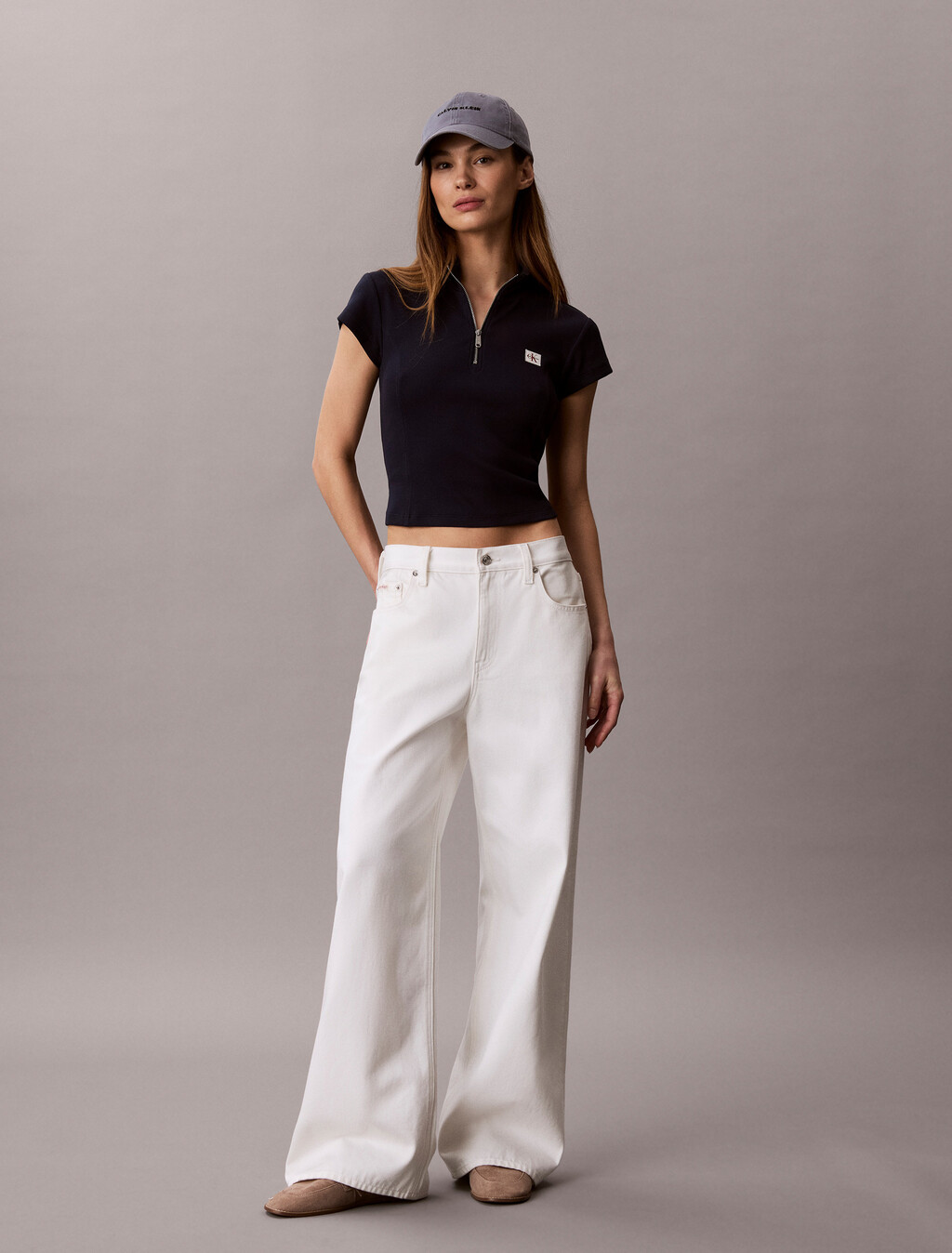 Monologo Patch Rib Zip Top, Dark Sapphire, hi-res