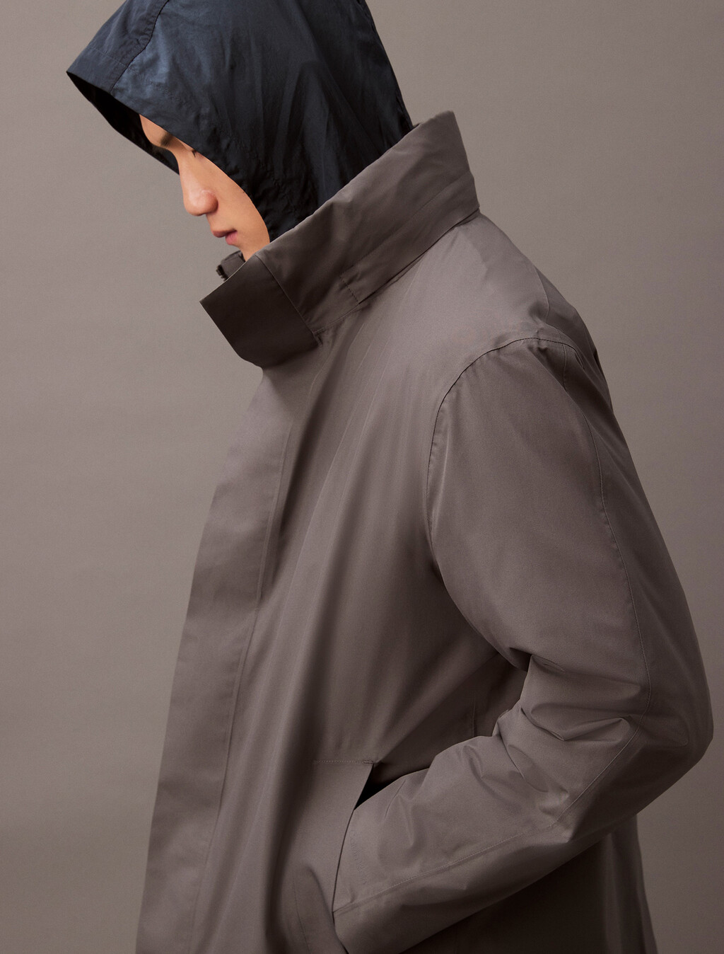 Heavyweight Mid Length Puffer Jacket, Endless Gray, hi-res