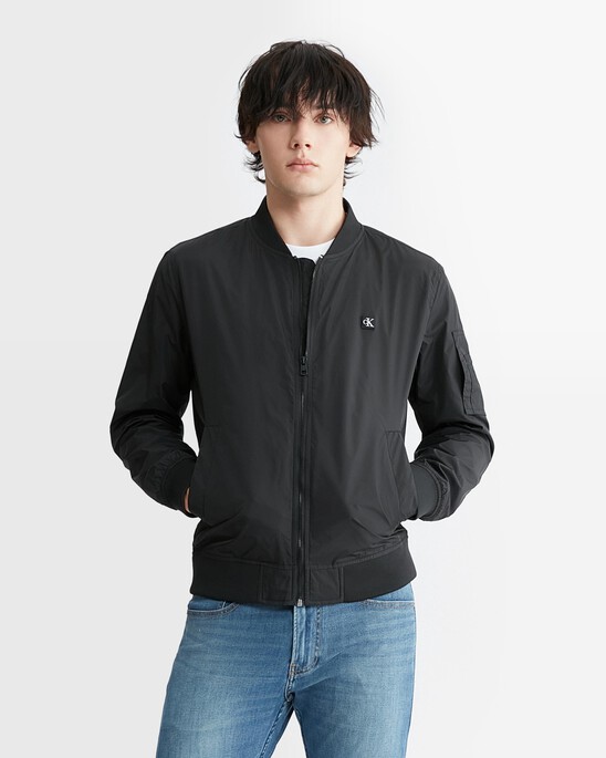 CK Badge Nylon Bomber Jacket