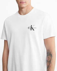 Monologo Organic Cotton Tee, Bright White, hi-res