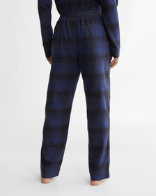 FLANNEL SLEEP PANTS, 12147 Inform Shadow Plaid+Blue Shadow, hi-res