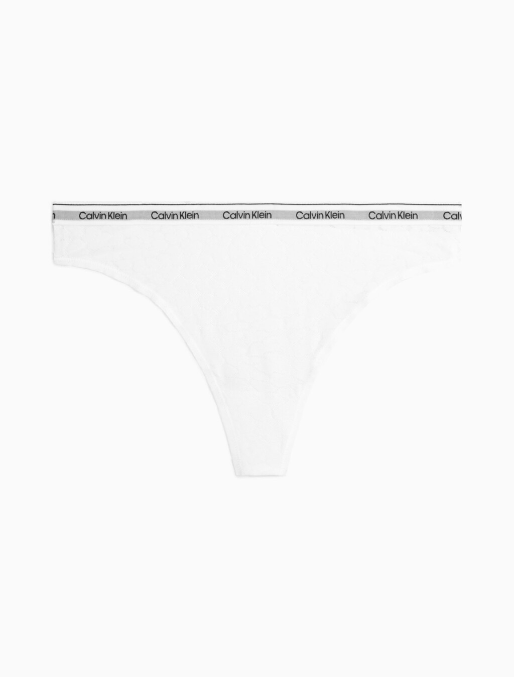 Lace High Leg Thong, White, hi-res