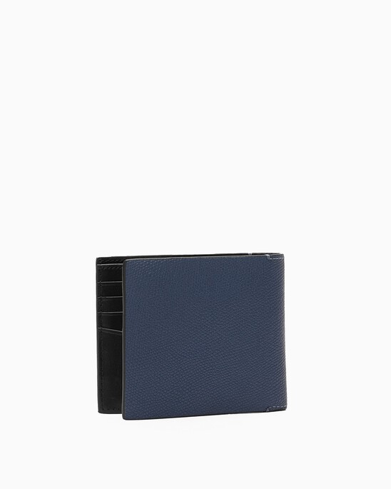 LEATHER LOGO HARDWARE BILLFOLD WALLET