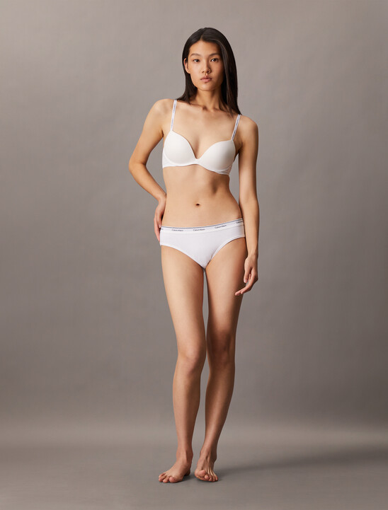 Cotton Modal Wirefree Push Up Plunge Bra