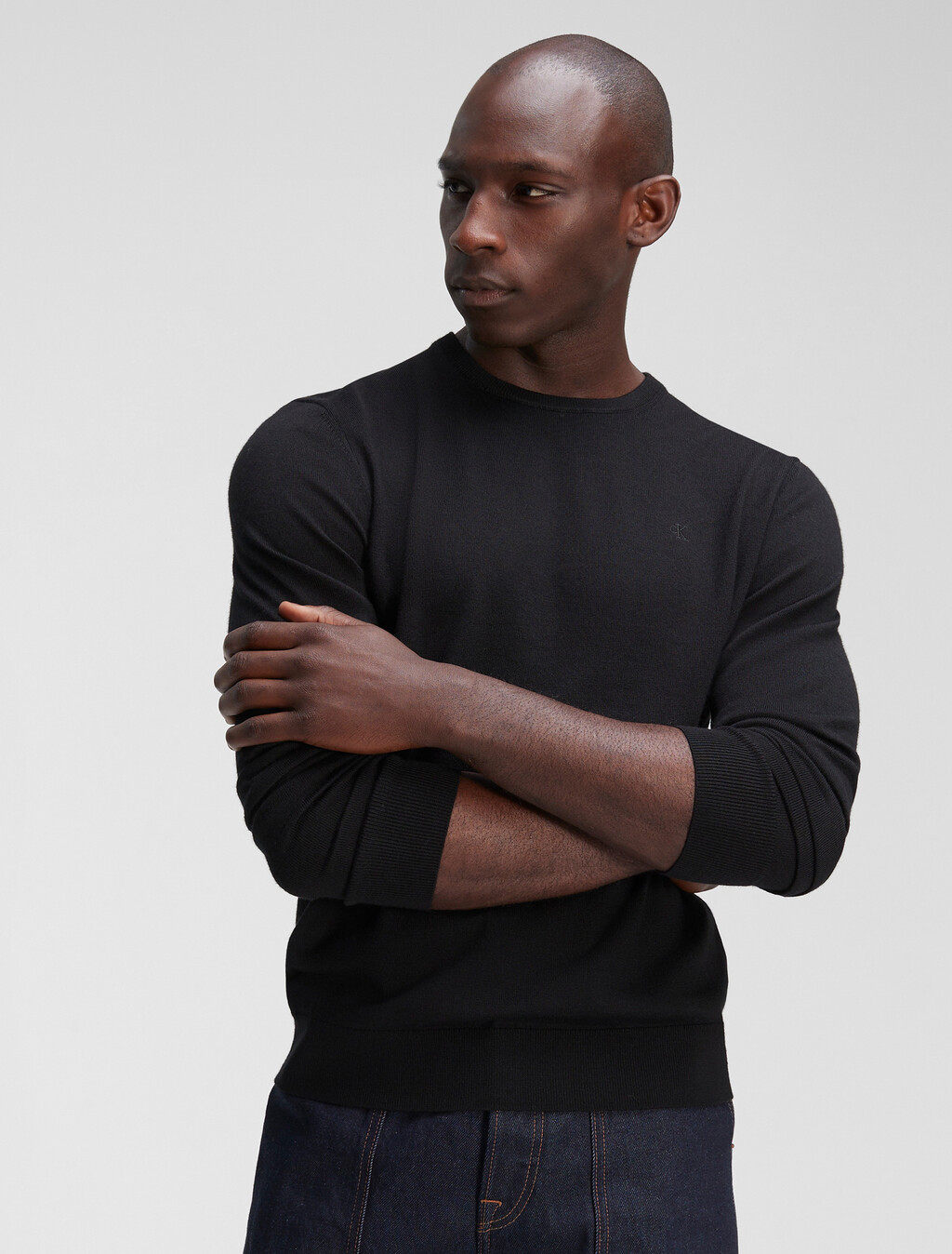 Extra Fine Merino Sweater, Black, hi-res
