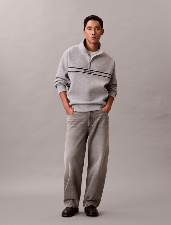 Spacer Relaxed Quarter Zip Sweatshirt
