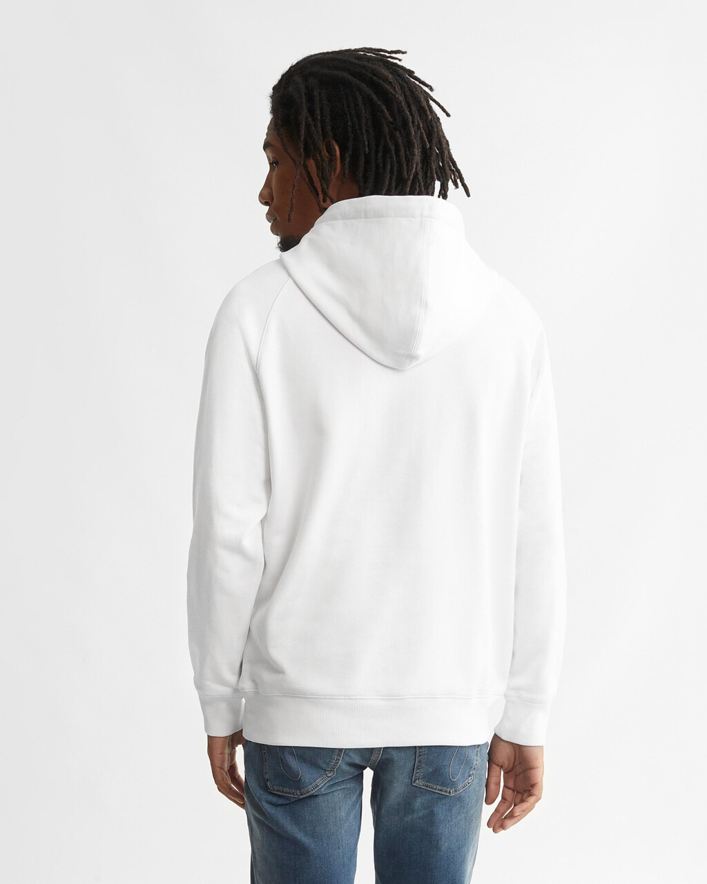 Core Monogram Hoodie, Bright White, hi-res