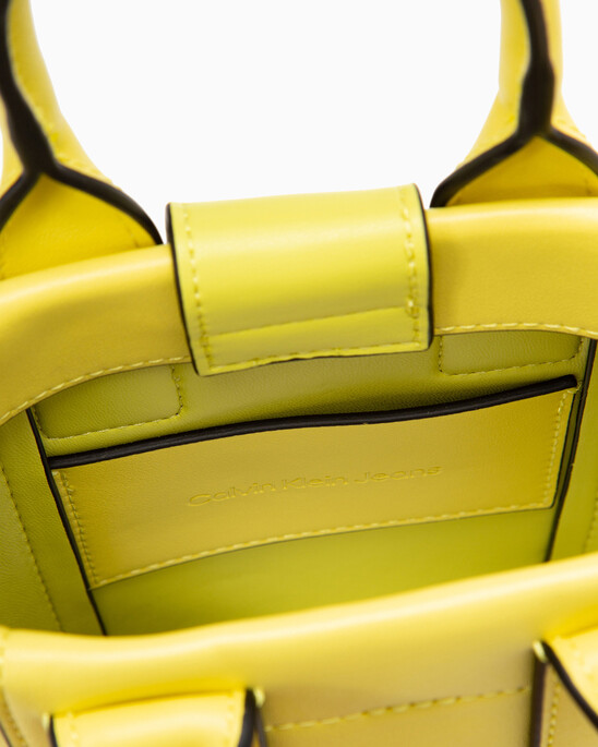 CKJ SCULPTED MONOGRAM MICRO TOTE