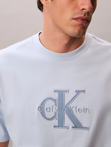 Relaxed Logo Appliqu&eacute; T-shirt, Breezy Blue, hi-res