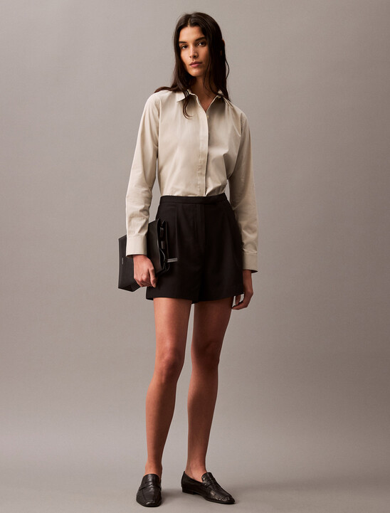 Poplin Classic Stretch Button-Down Shirt