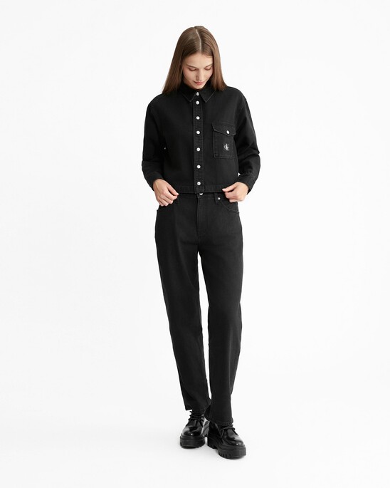 Sustainable 90S Straight Black Jeans