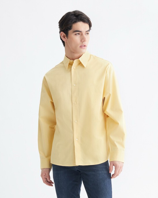 Standards Oversized Cotton Button-Down Shirt