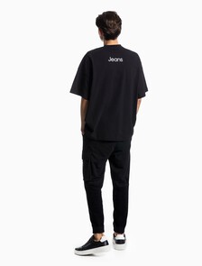 Unisex Bold Logo Institutional Tee, CK BLACK, hi-res