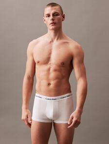 Cotton Stretch 低腰貼身短版四角褲（3 件組）, White, hi-res