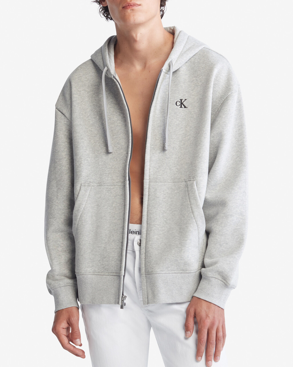 ARCHIVE LOGO FLEECE ZIP THROUGH HOODIE