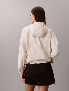 Packable Relaxed Windbreaker, Chalk, hi-res