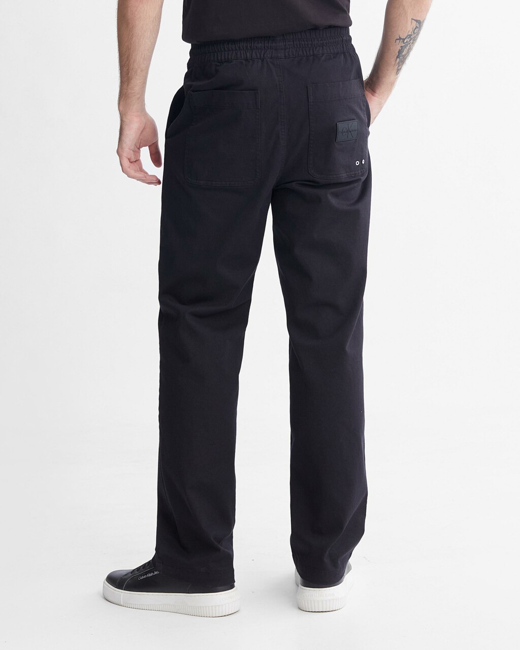 90s Straight Drawstring Chinos, Ck Black, hi-res