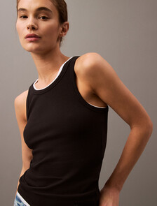 Contour Rib Tank, Black Beauty, hi-res