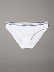 Modern Logo Bikini Briefs, White, hi-res
