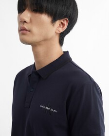 CORE 飾邊修身 POLO 裇, Night Sky, hi-res