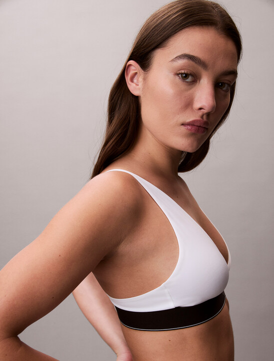 Triangle Bralette - Graphic Monogram Microfibre Stretch