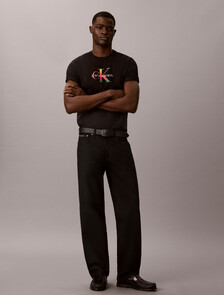 Monogram T-shirt - Pride, Black, hi-res