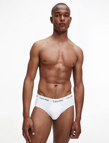 Cottons Stretch 低腰三角褲(3件組), 1 Black/ 1 White/ 1 Grey Heather, hi-res