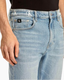 Monogram Logo Dad 牛仔褲, Light Blue Logo Wb, hi-res