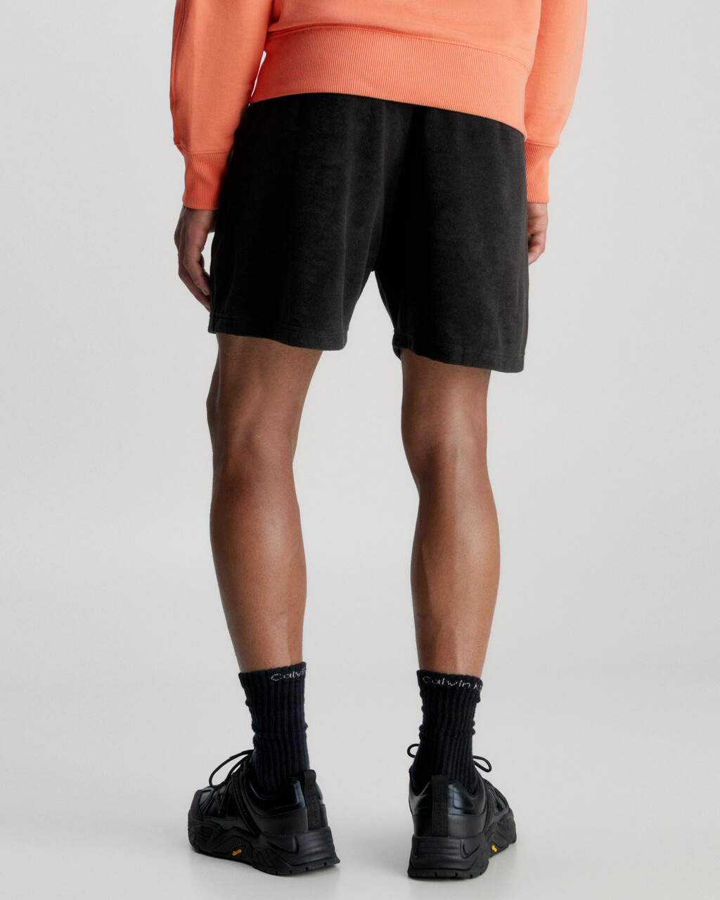 Towelling Jogger Shorts, Ck Black, hi-res