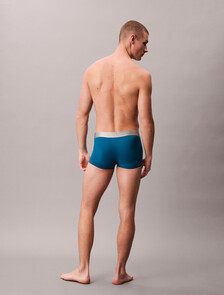 Brushed Microfiber Stretch Low Rise Trunk, Teal Marine, hi-res
