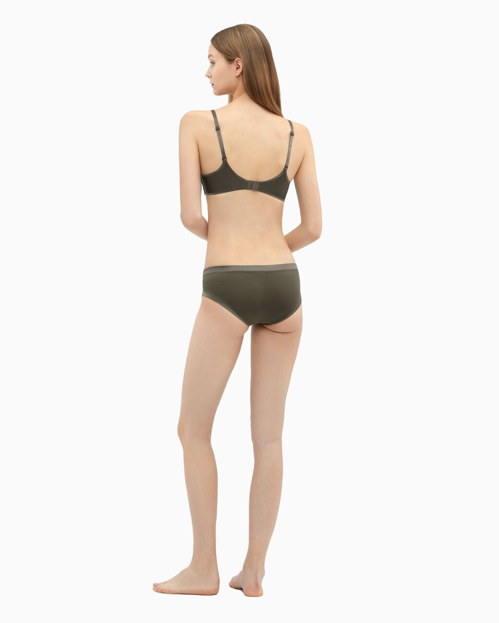 CK BLACK STRUCTURE PUSH UP PLUNGE BRA, PLATINUM GREY, hi-res