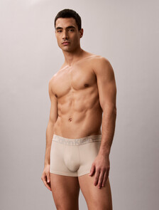 Icon 超細纖維彈性金屬感低腰平口內褲, Oxford Tan, hi-res