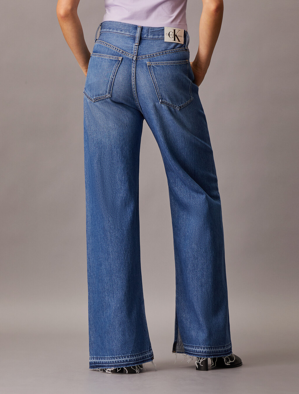 Tencel High Rise Wide Leg Jeans, Denim Light, hi-res
