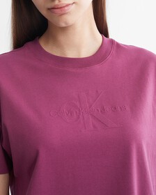 Modern Function Embossed Motion Logo Tee, Amaranth, hi-res