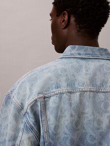 90s Logo Denim Jacket, LT PLAYBILL, hi-res